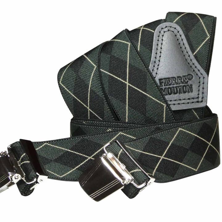 Hosenträger Metz Dunkelgrün 140/3 | Handgefertigt für den Großhandel von Pierre Mouton