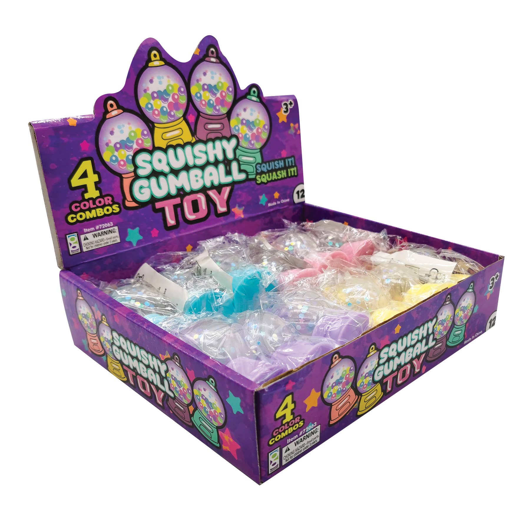 Geddes - Wholesale Squishy Toy - Kids & Baby - GUMBALL MACHINE SQUISHY TOY  12/DSP3