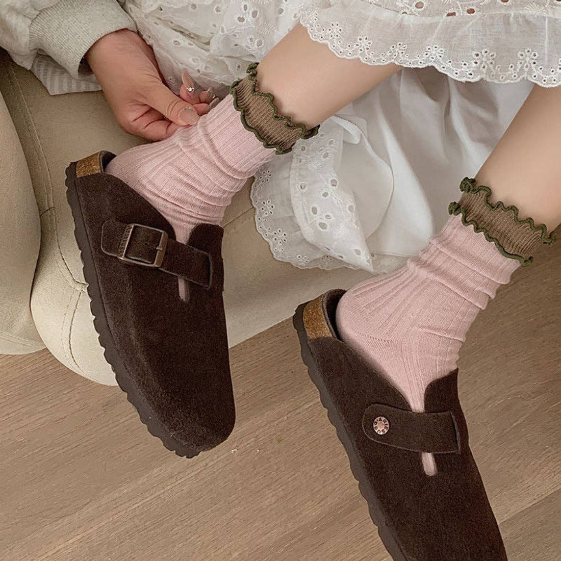 Funkyrel® Atzbranding Limited – Engroshandel Strømper - Dame – Rufia - Strømper med flæsede kanter7