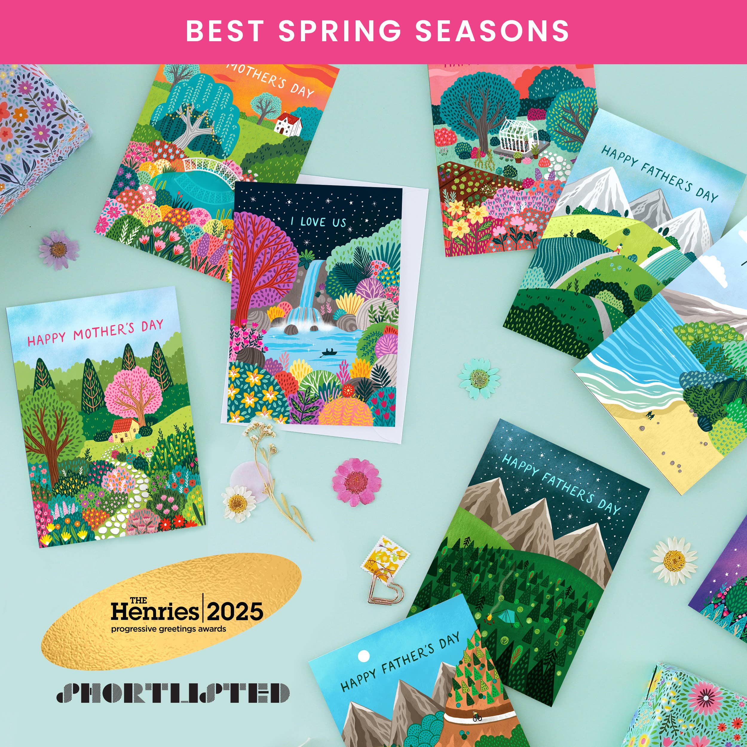 Pear Tree Press – wholesale Birthday card – Epic Mountain Running Birthday Card, Best Seller (Case of 6)5