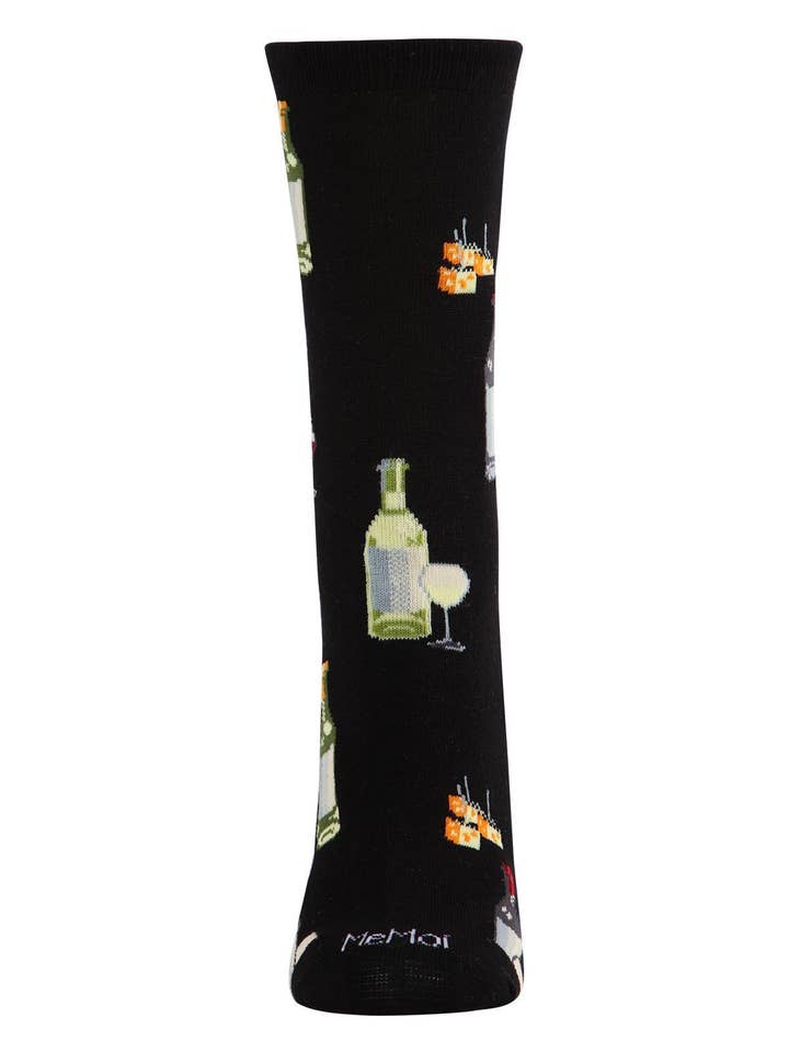 Infinity Classics International Inc. – Meias - Mulher por atacado – Meias MeMoi com mistura de bambu com vinho e queijo2