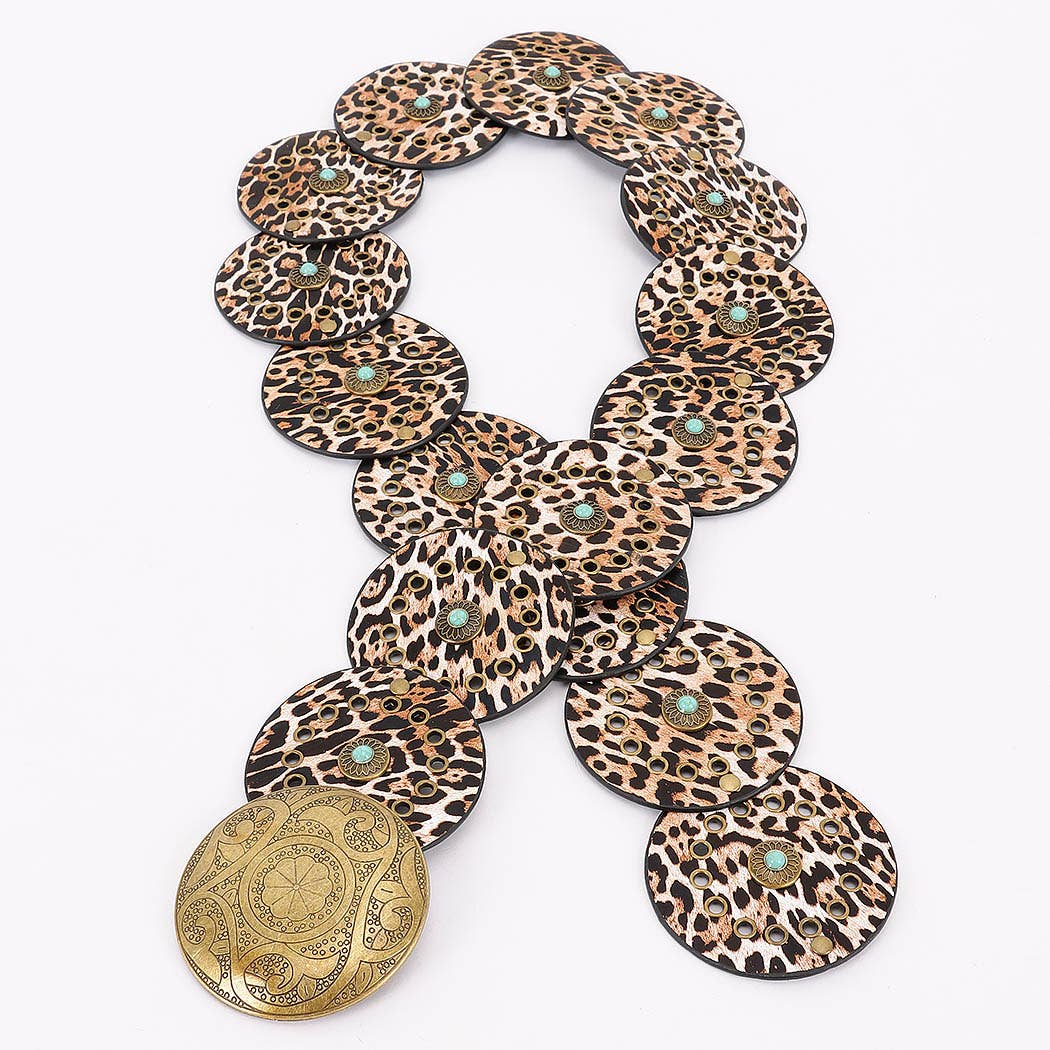 3AM BY H&D ACCESSORIES - Wholesale Belt - Women's - Faux Leather Disc Belt7