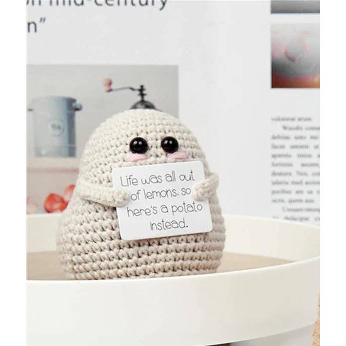 TOMOPOD LLC - Wholesale Stuffed/Plush Toy - Kids & Baby - Handmade Crochet Positive Potato, Cute Amigurumi Potato1