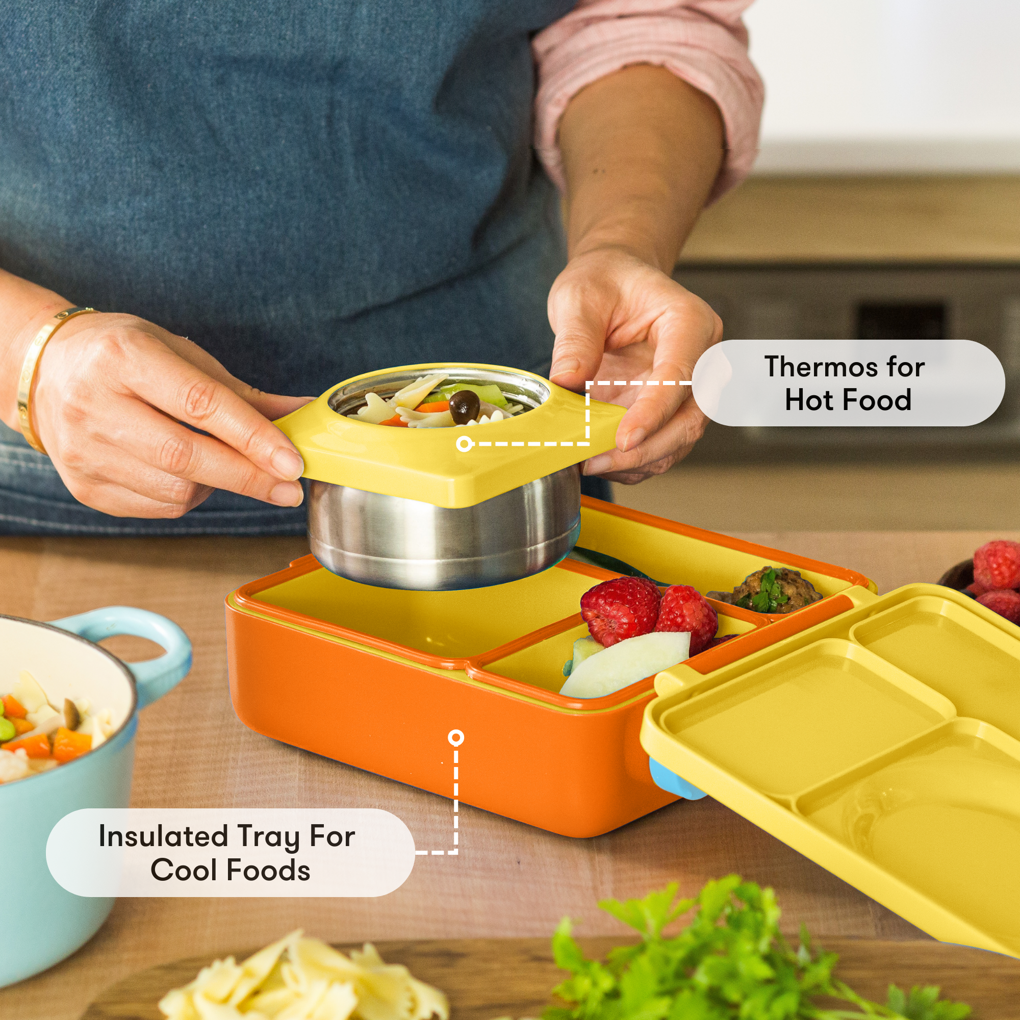 OmieLife - Wholesale Broodtrommel/lunchdoos - Kinderen - OmieBox: Zonneschijn7