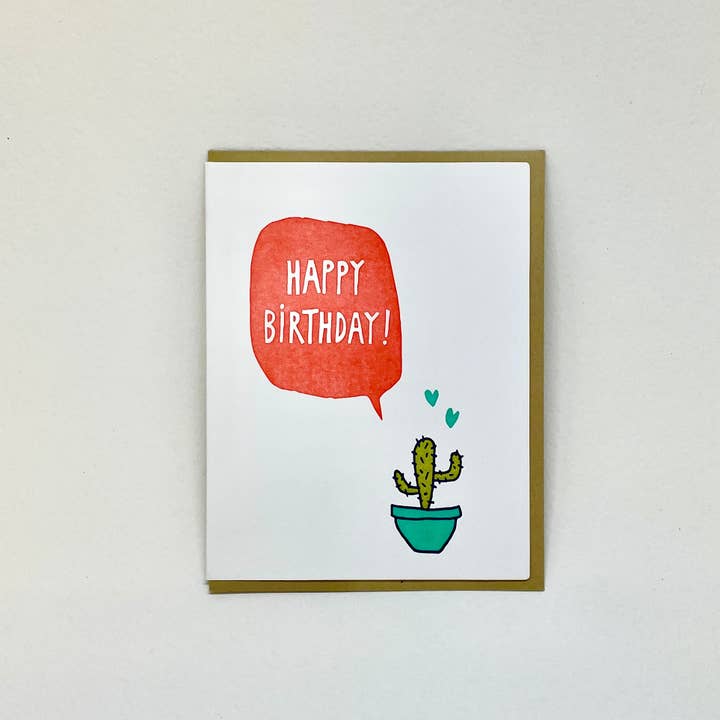 Cactus du jour B pour la vente par Big Wheel Press
