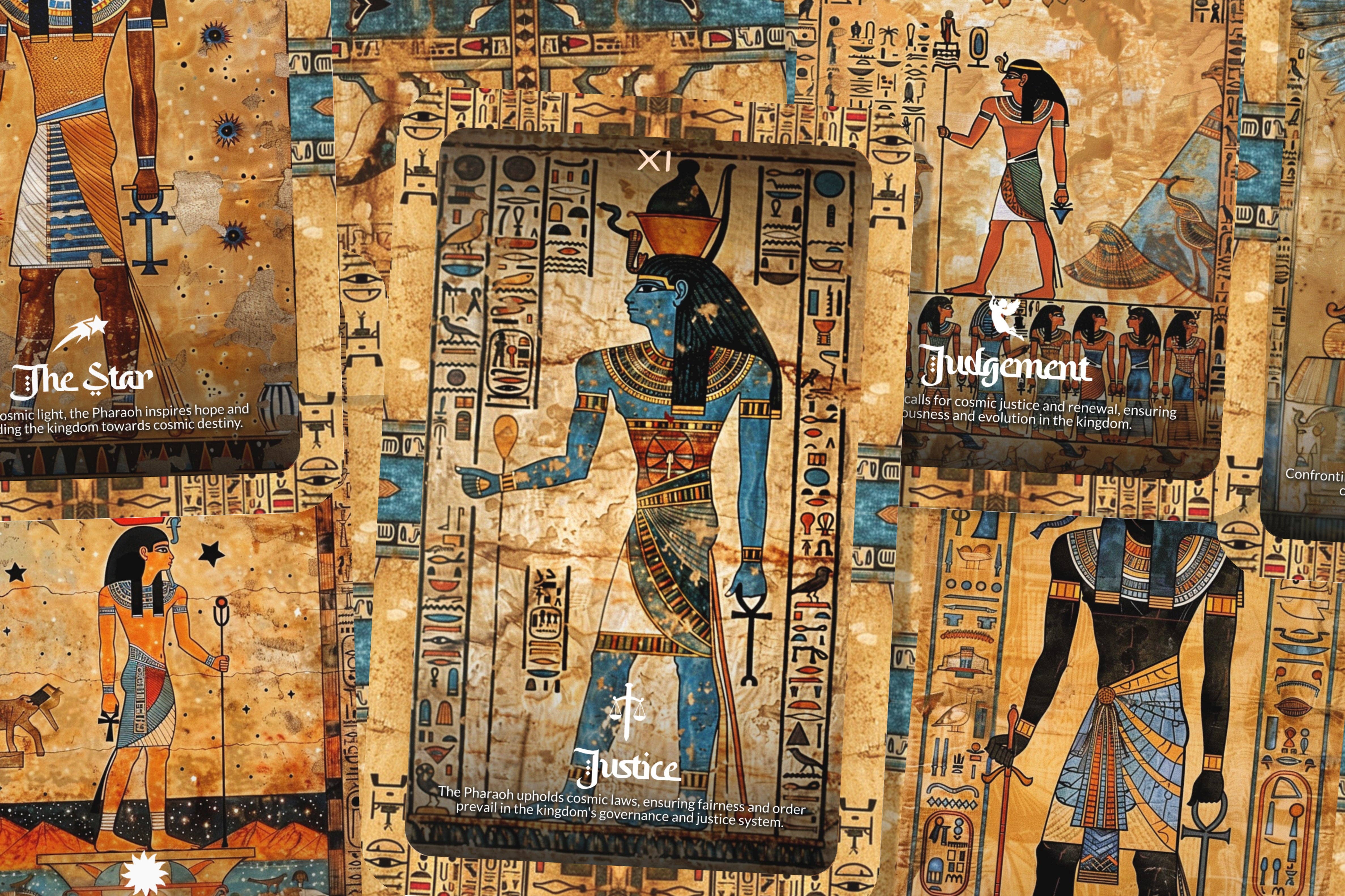 IBIZA TAROT - Wholesale Tarot Cards - Tarot of Pharaoh - 22 Major Arcana - Divine Mysteries7