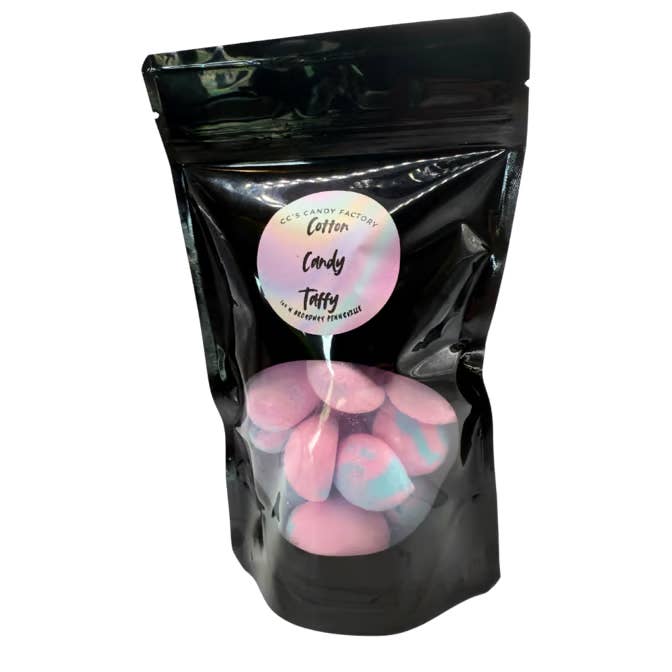 Suikerspin Taffy | Vriesgedroogd Snoep | Zoutwater Taffy voor wholesale door CC’s Candy Factory
