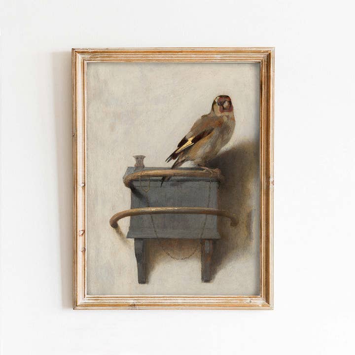 Finch Vintage Art Print for wholesale by Paper House Print Shop