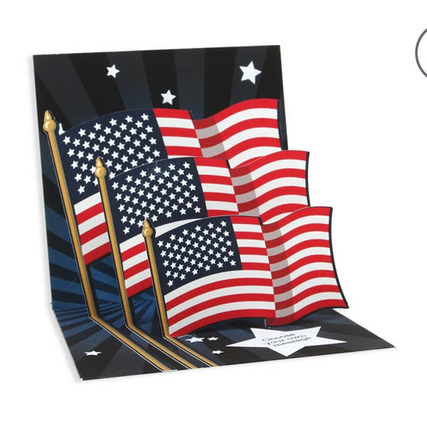 Patriotic Pop-Up Card for wholesale by Up With Paper