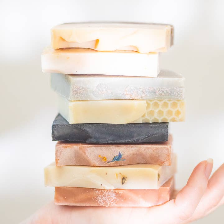 Échantillonneur de savon au lait de chèvre | Coffret cadeau | Ingrédients biologiques pour la vente par Pretty farm girl