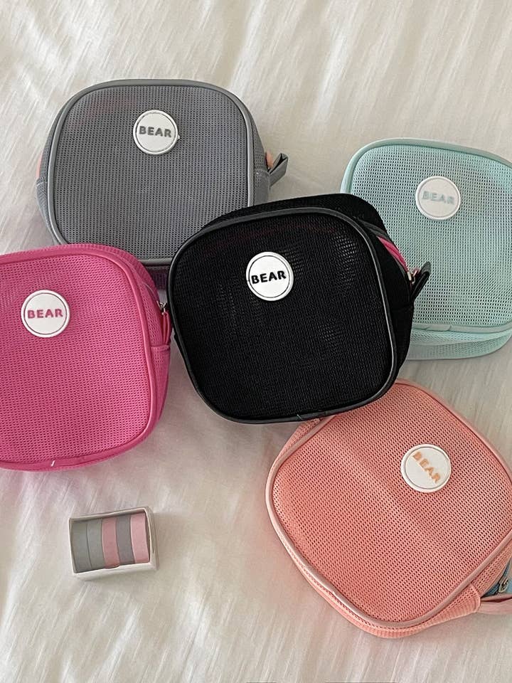 Bolsas de Maquilhagem Mini de Cor Sólida Quadrada DP25C624 por atacado de Dipped Shop