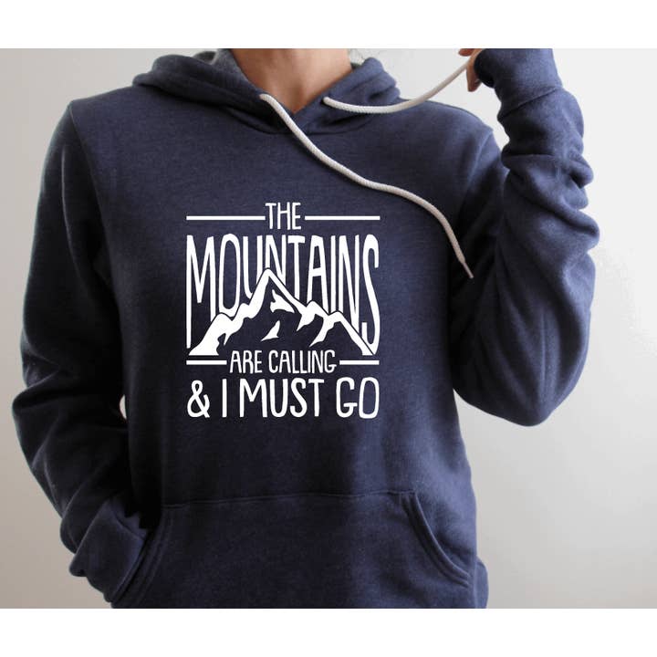 Sweat à capuche Les montagnes appellent #258 pour la vente par Tron Tron Graphic Wear