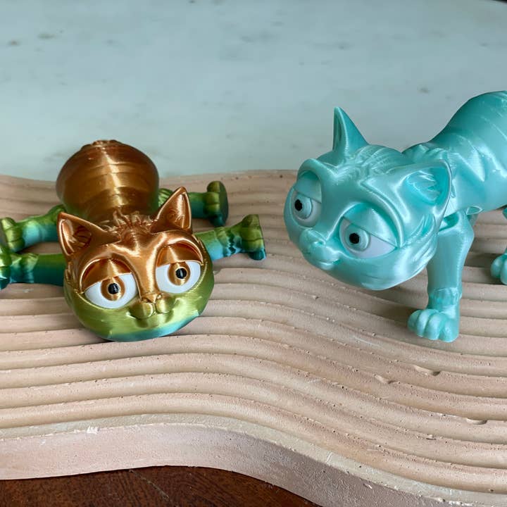 Articulated Cat, Cute Cat Desk Buddy for wholesale by Cloud Nine 3d Studio