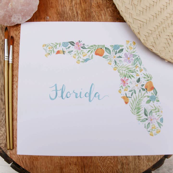 Florida State Print for wholesale by Roseberry & Co.