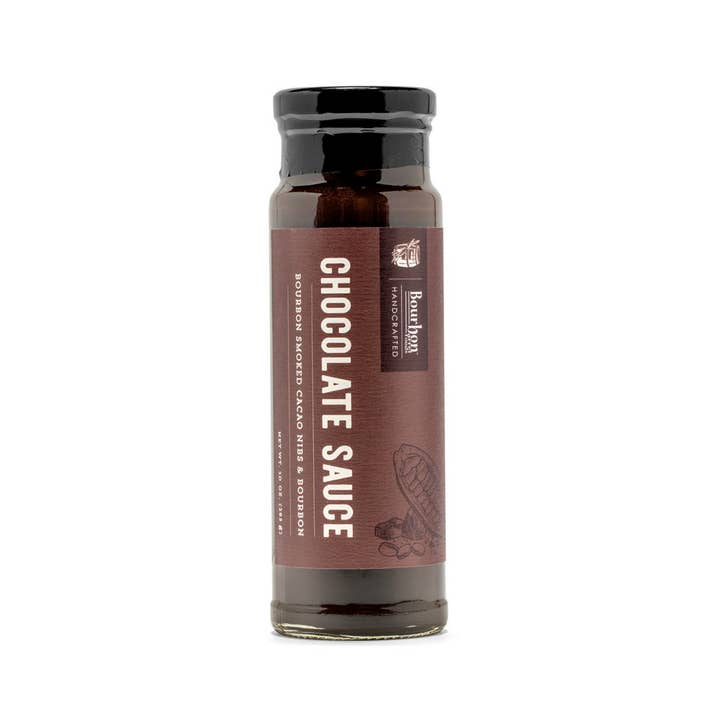 Bourbon Barrel Foods - Wholesale Hot Fudge/Chocolate Spread - Chocolate Sauce with Bourbon Smoked Cacao Nibs & Bourbon