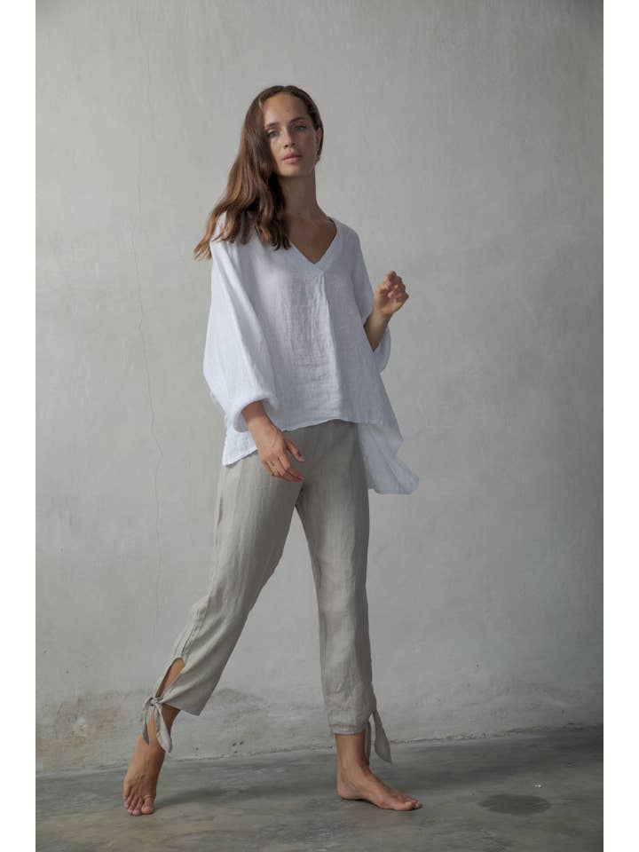 LUXMII - Wholesale Blouse – Women’s - Relaxed Pallocino Top White4
