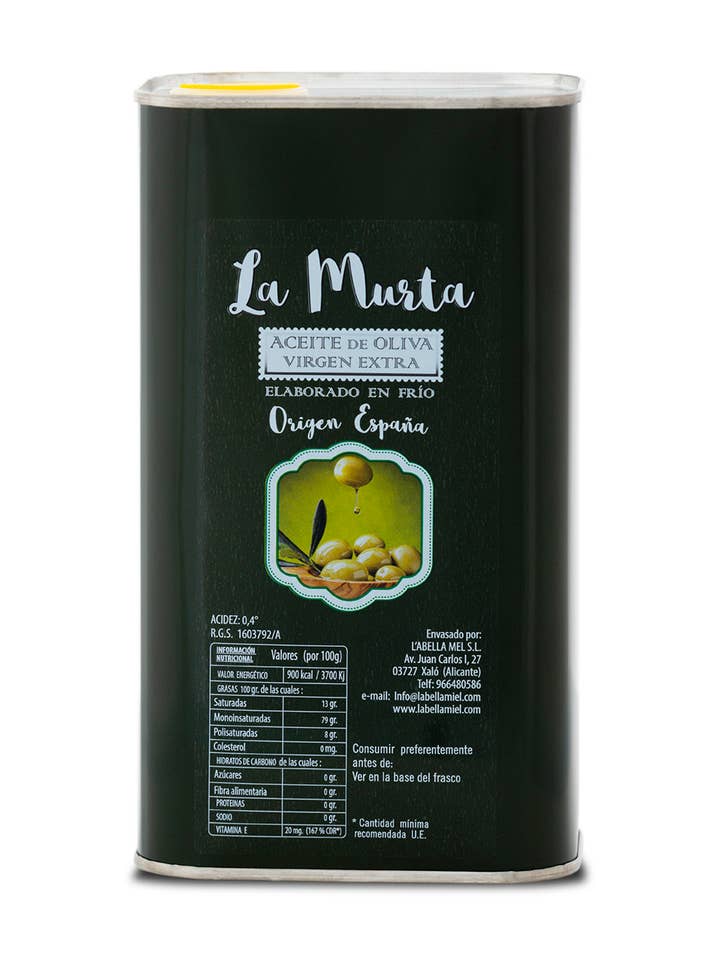 L'Abellamel Extra Virgin Olivenolie Dåse - 500 Ml for engroshandel hos L'ABELLA MIEL