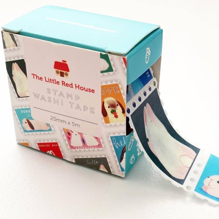 The Little Red House - Wholesale Washi Tape - 2.5CM FOREST ANIMALS STAMP WASHI TAPE1