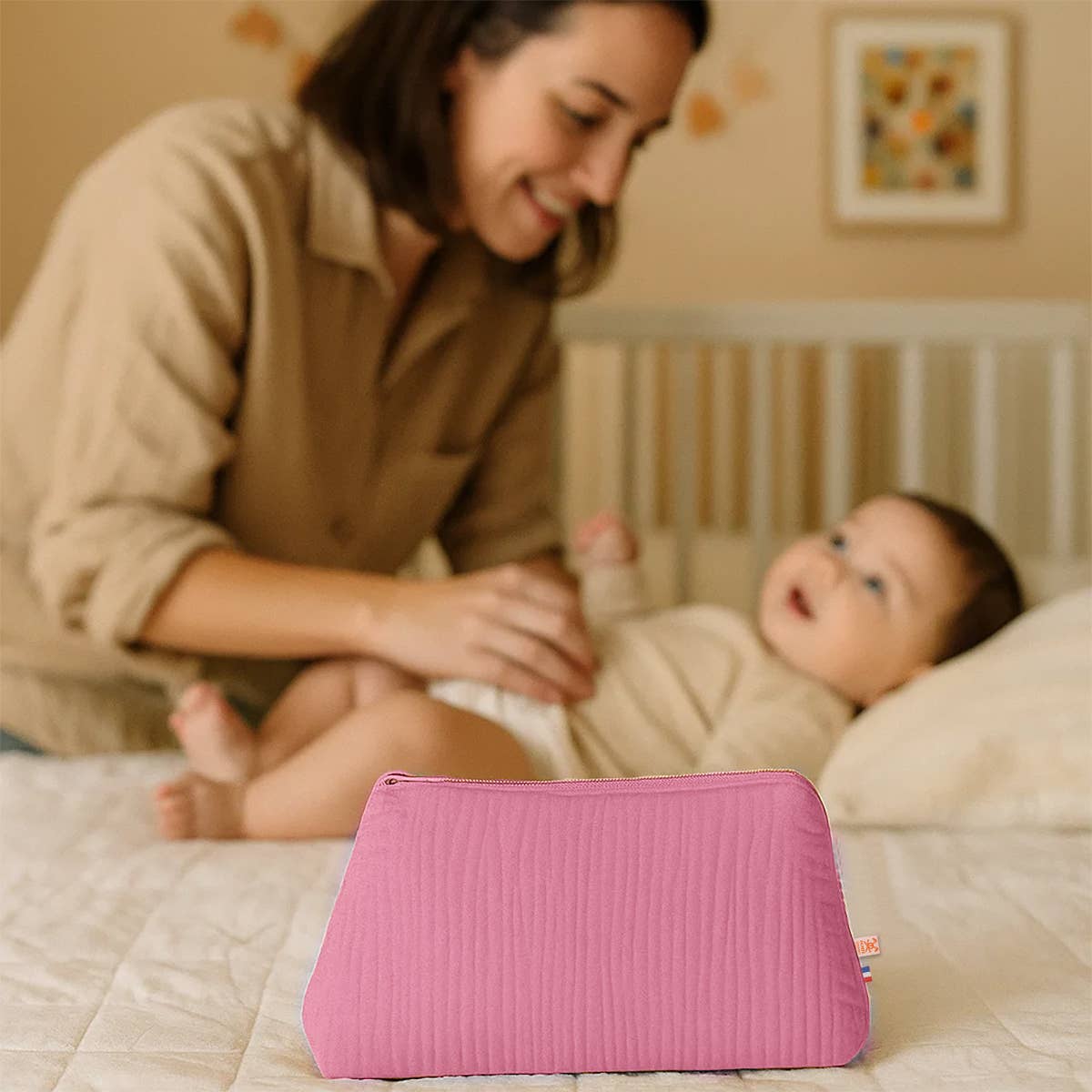 PAPATE - Wholesale Toiletry Bag - Women's - Organic Cotton Toiletry Bag - Pink5