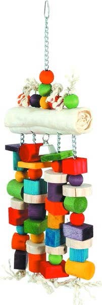 Caitec Inc - Wholesale Bird Swing/Toy - Rawhide Log Bird Toy Featherland Paradise1