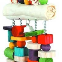Caitec Inc - Wholesale Bird Swing/Toy - Rawhide Log Bird Toy Featherland Paradise1