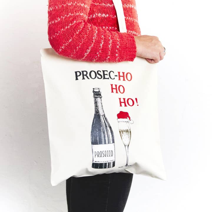 Of Life & Lemons – wholesale Tote bag – Unisex – Prosecco Christmas Tote Bag3