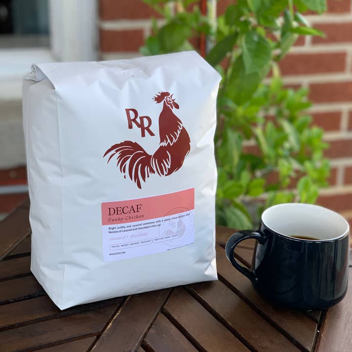 Red Rooster Coffee Roaster - Wholesale Coffee Beans - Organic DECAF Funky Chicken - Coffee Beans