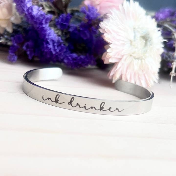 Ink Drinker | Cuff Bracelet for wholesale by Write Me Wicked