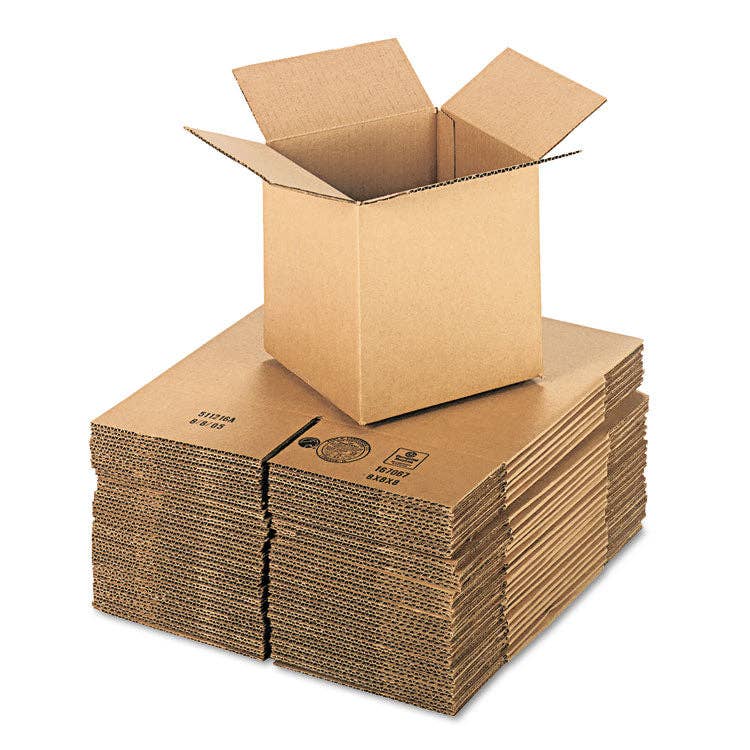 Everyday Supply Co - Wholesale Gift Box - Universal Medium 8"x8"x8" Corrugated Shipping Boxes, 25-Pack0