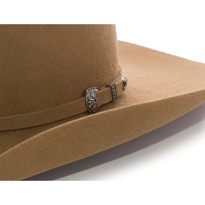 Master Hatters of Texas - Wholesale Cowboy Hat - Unisex - Bourbon Tan Cowboy Hat - Low Cattleman1