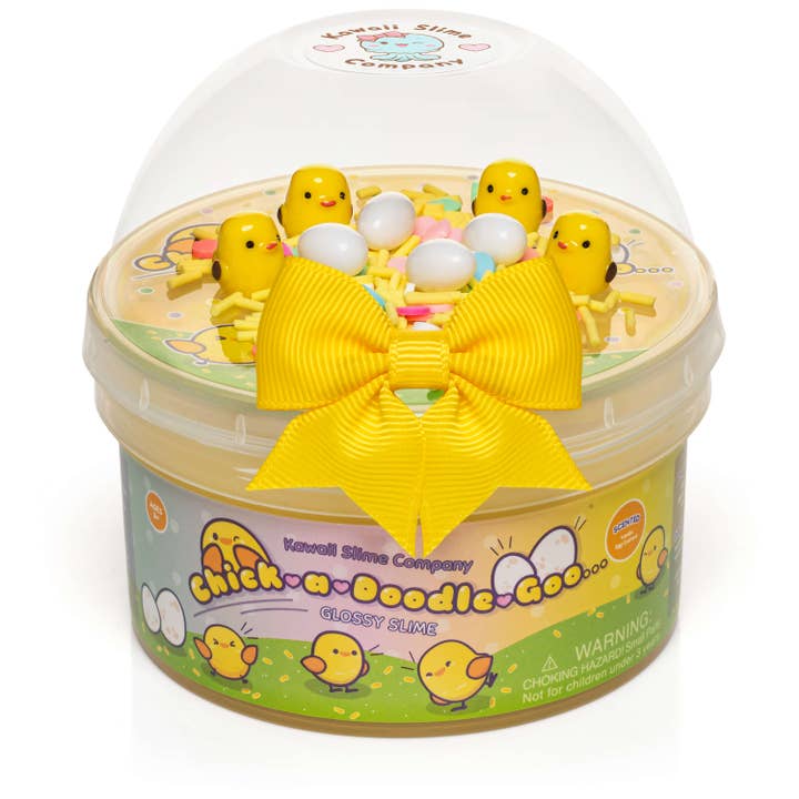Kawaii Slime Company - Wholesale Putty/Slime - Kids - Chick-A-Doodle-Goo Glossy Slime (4pcs/case)