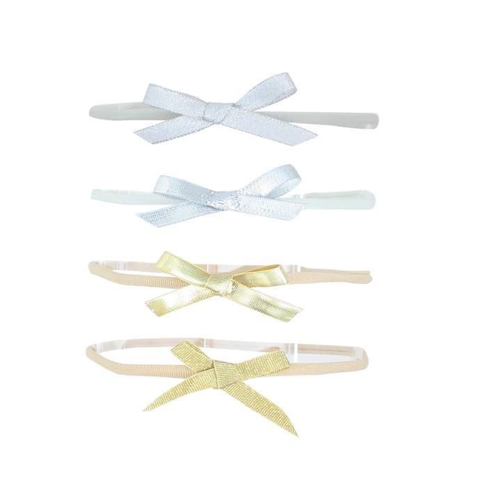 Metallic Shoelace Bow Headband for wholesale by Bows Arts