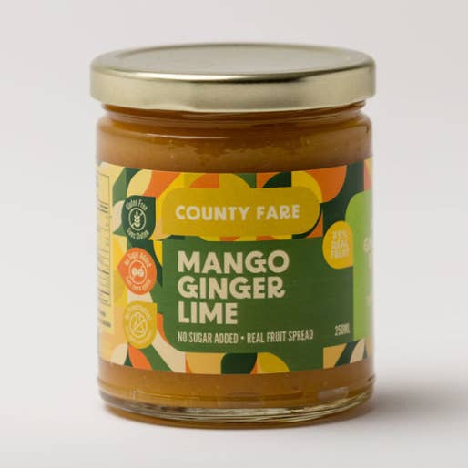 Confiture de Mangue Gingembre Citron Vert County Fare (Sans Sucre) pour la vente par County Fare