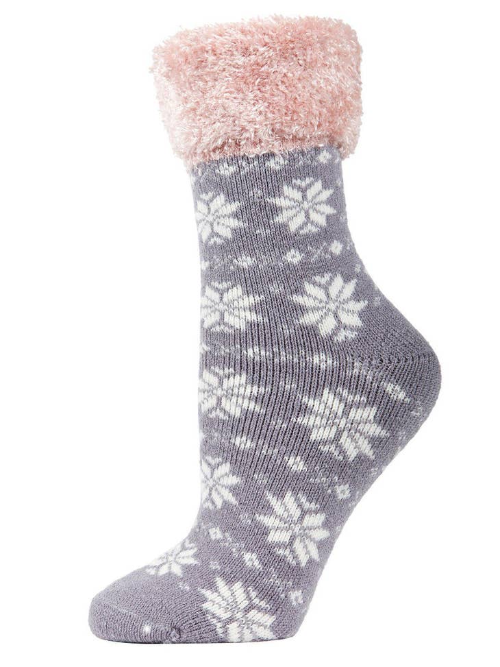 Fair Isle Frost Cotton Blend Sweater Tights