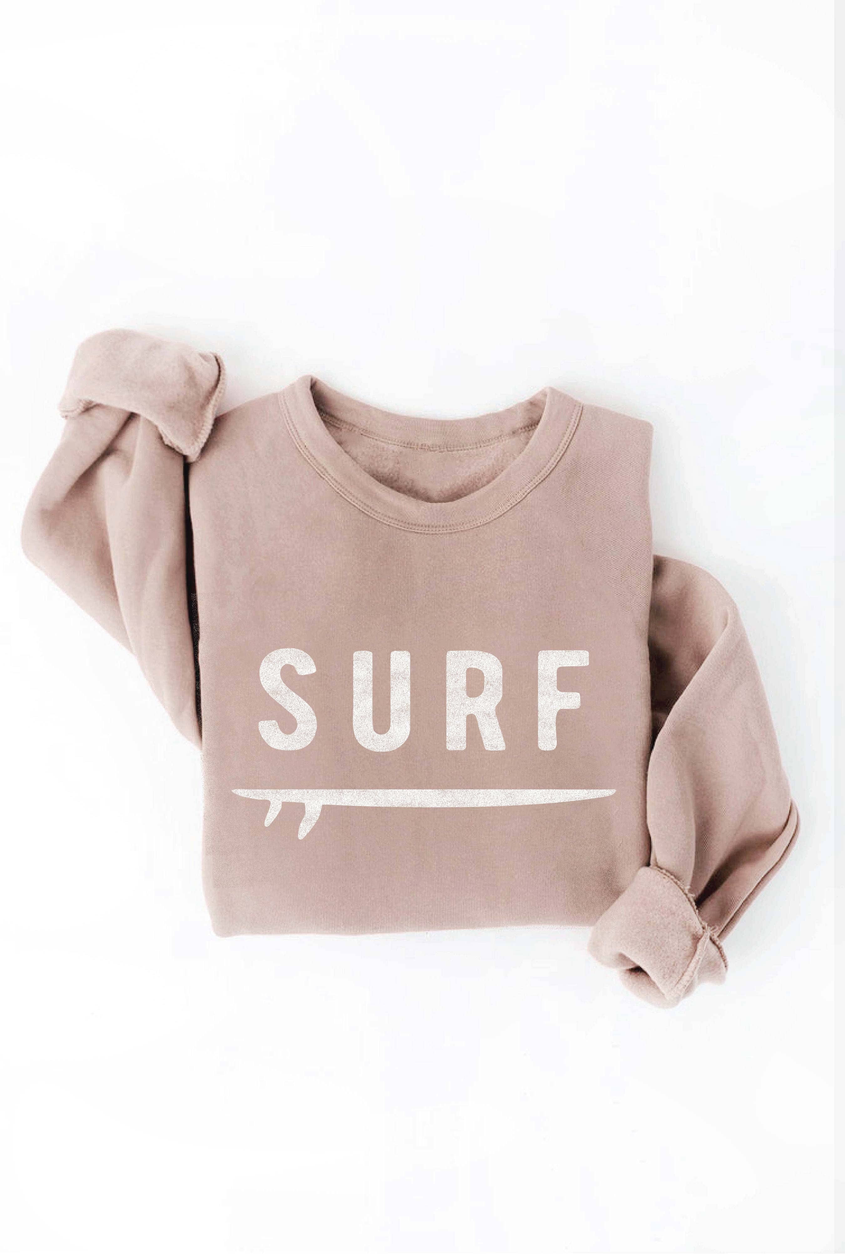 OAT COLLECTIVE - Vente Sweat-shirt à imprimés – femme - Sweat-shirt graphique SURF unisexe en molleton2