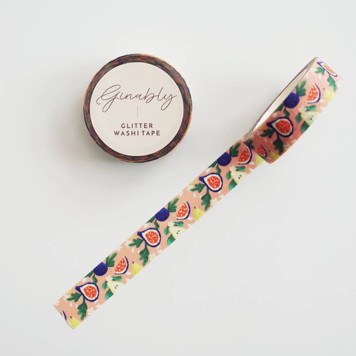 Coral Fig Pattern Washi Tape for wholesale by Ginably