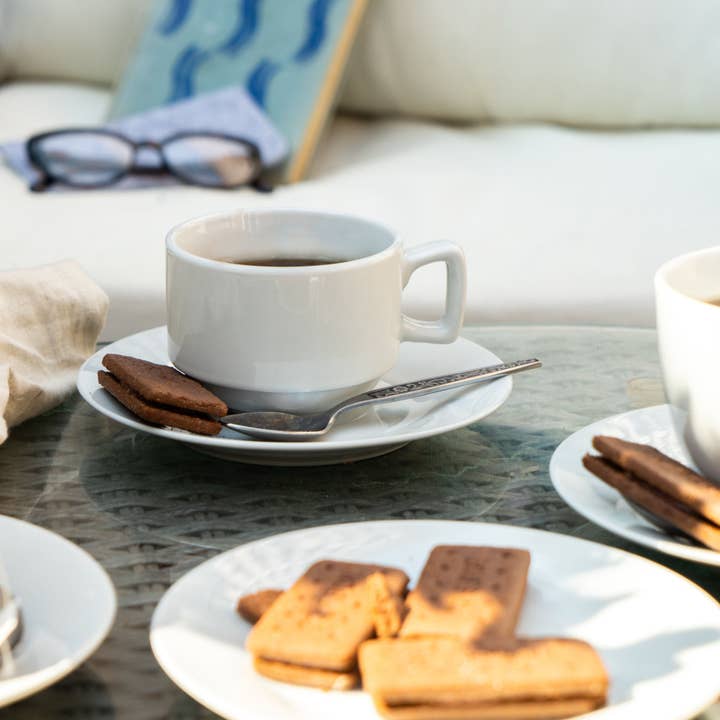 Rinkit Ltd - Wholesale Coffee Mug - Argon Tableware China Stacking Coffee Mug - 200ml - White1