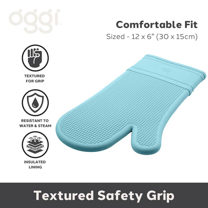 Oven Mitt, Silicone - Turquoise for wholesale on Faire3
