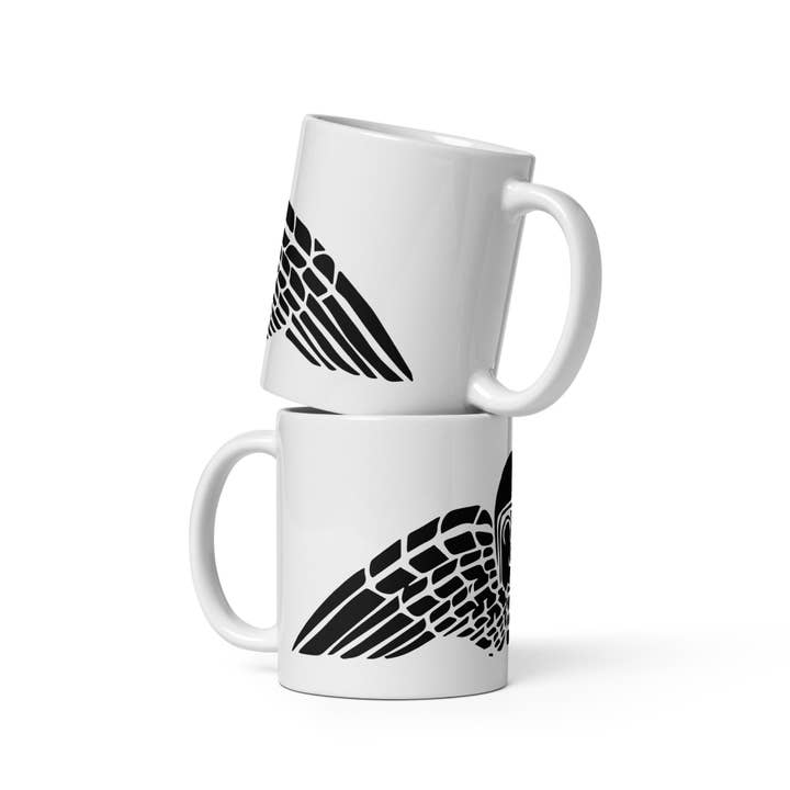 Bellavance Ink - Wholesale Coffee Mug - Coffee Mug With Winged Skull Cafe Racer Helmet2