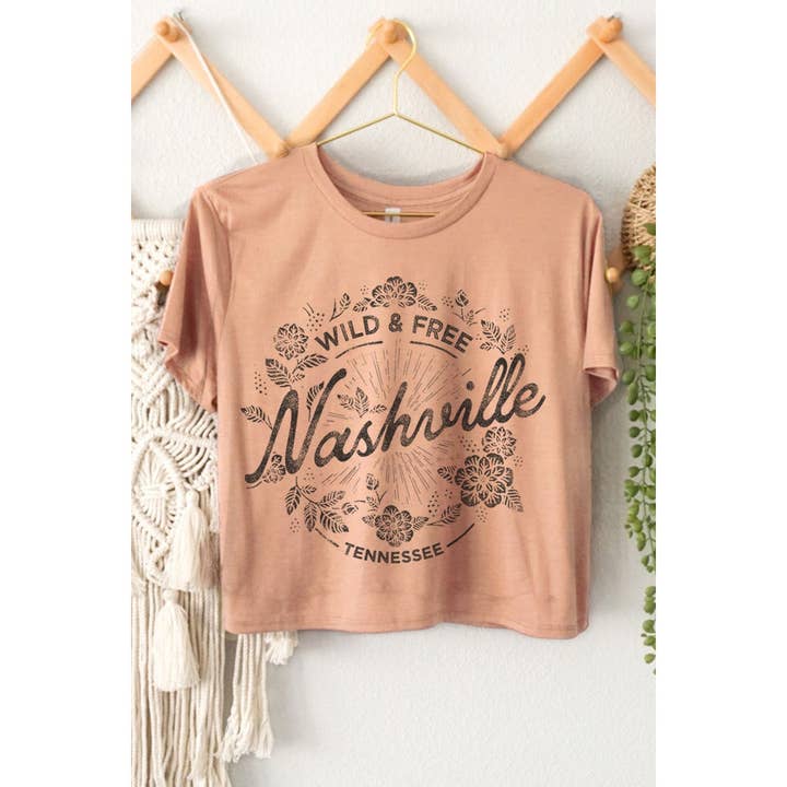 HRTandLUV - Vente T-shirt à imprimés – femme - HAUT COURT À MOTIF WILD FREE2