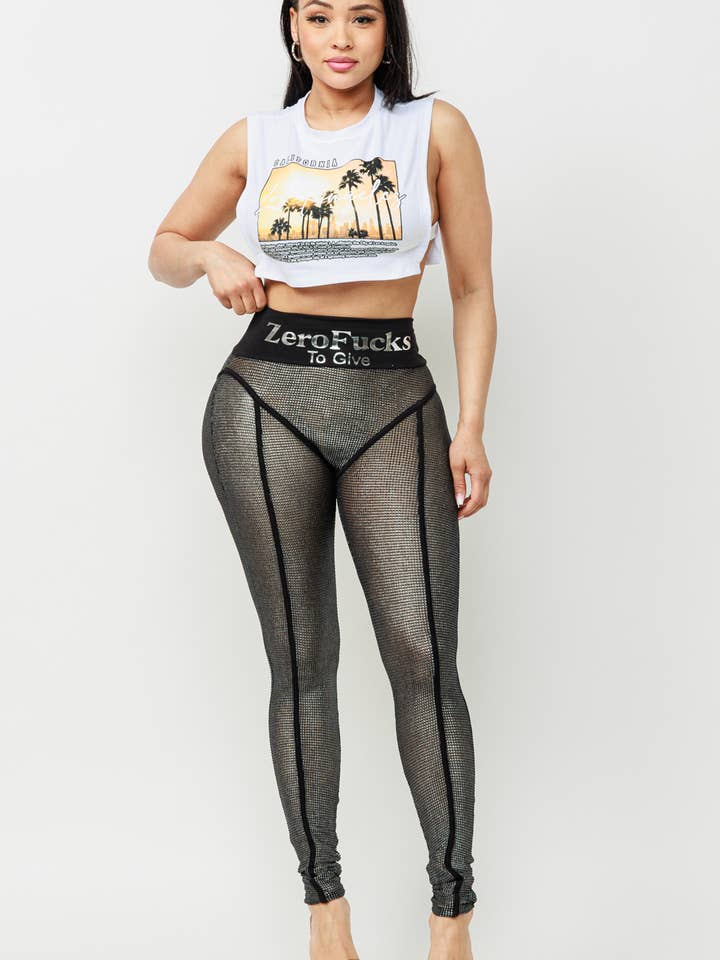 LEGGING EN MAILLE MÉTALLISÉE pour la vente par Boswell