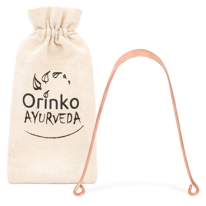 Orinko - Venta al por mayor Raspador de lengua - Raspador lingual 100% cobre X1 + bolsa de algodón
