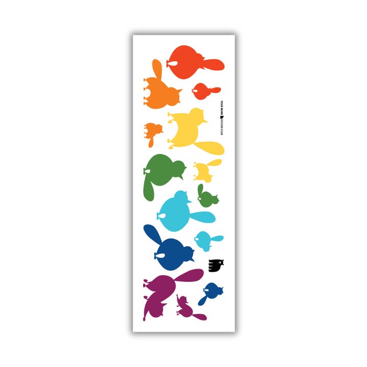Chats Arc-en-ciel pour la vente par Four Bears Sticker Club