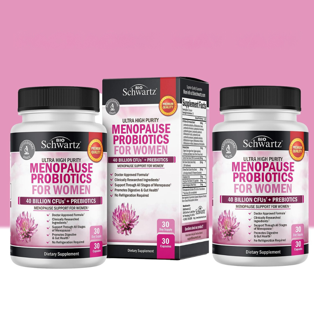 BioSchwartz - Wholesale Oral Supplement/Vitamin - Menopause Probiotics for Women: Symptom Relief (30 Cap)9