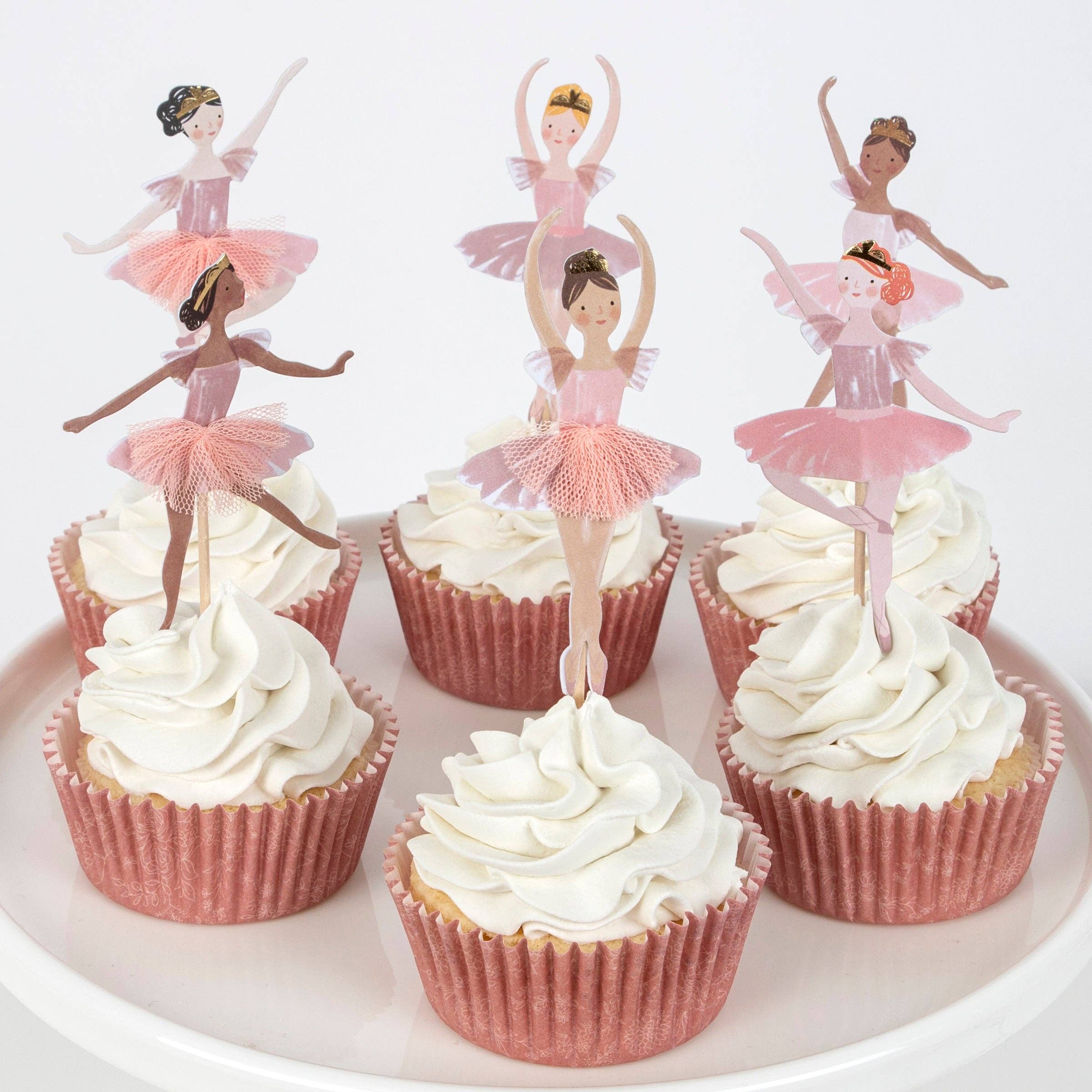Meri Meri – wholesale Tårta/Cupcake Topper – Ballerina Cupcake Kit2