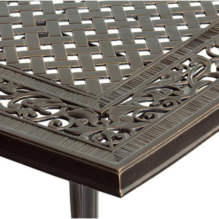 ShipItFurniture - Wholesale Patio Set - Outdoor Dining Set With Rust Resistant Aluminum And Swivel Rockers 60 Inch Table7