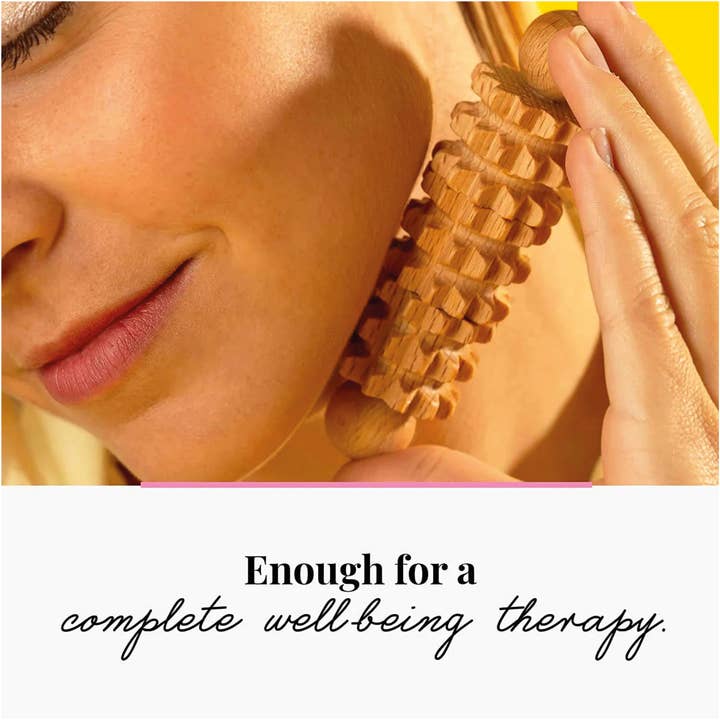 Tuuli GmbH - Wholesale Body Massager - Set of 2 Massage Roller Tool Massager Maderotherapy Wooden F6