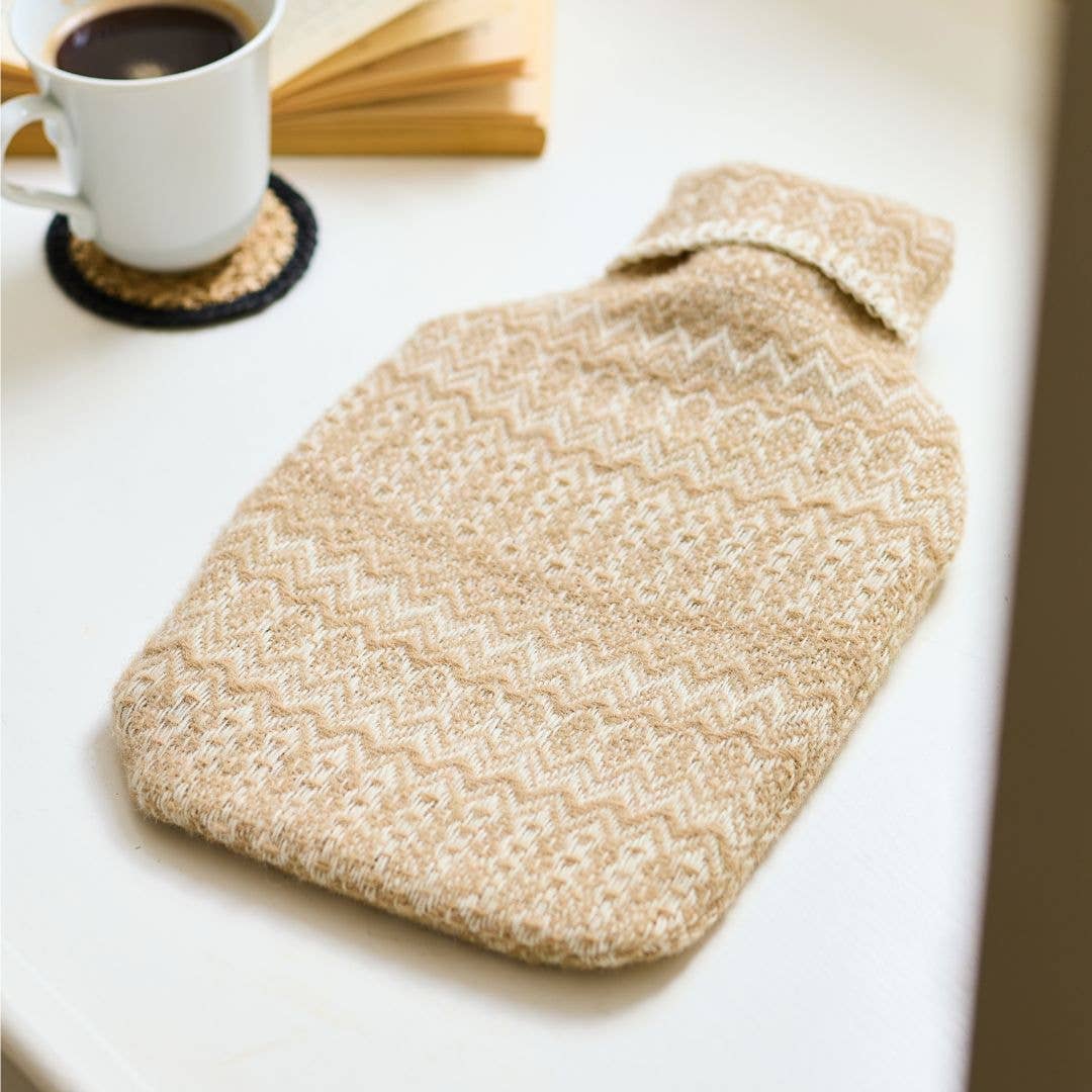 Tweedmill Textiles – Compressa quente/fria por atacado – Garrafa de Água Quente de Lã Pura Fair Isle4