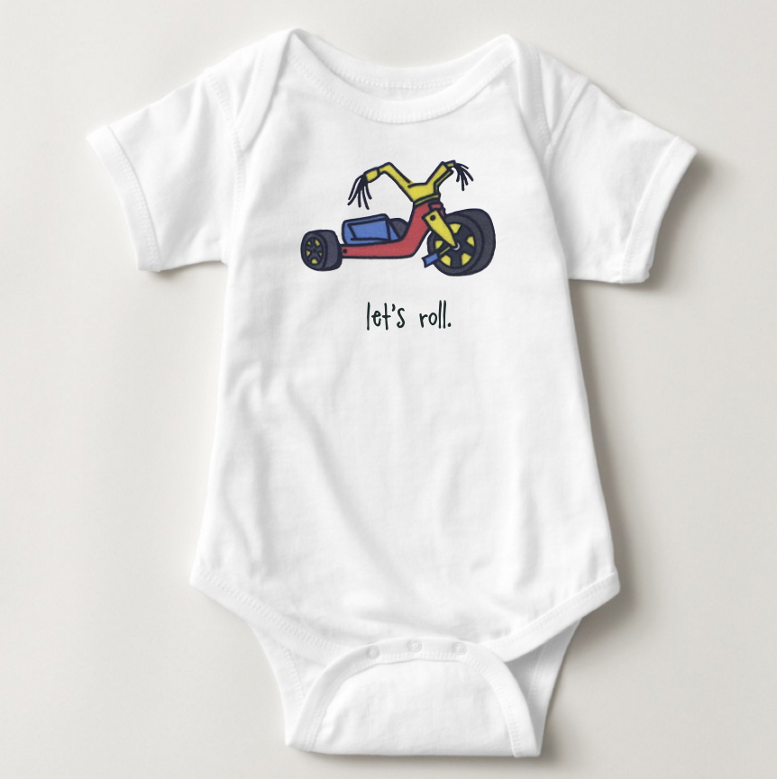 REMOVED BRAND - Wholesale Bodysuit (Non-Footed) - Baby - Let's Roll Baby Bodysuit0