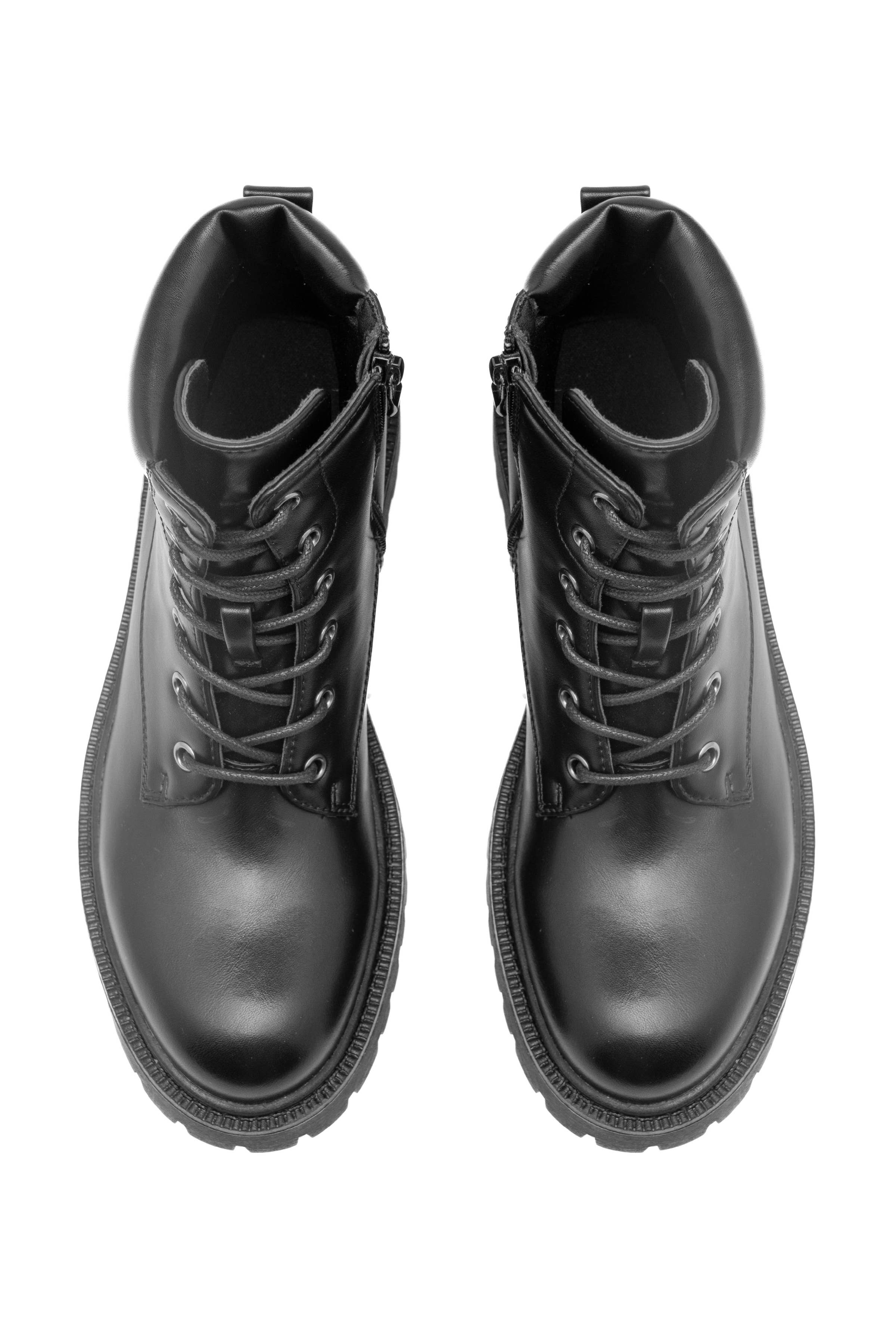 C'M PARIS - Wholesale Combat/Military Boots - Women's - Thick-Soled Ranger Boots with Padded Collar 683332